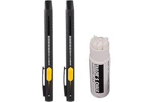 2PCS Heat Erasable Pens for Fabric 0.2mm Refillable Tailor's Chalk with 20 Refills Washable Fabric Markers for Sewing, Quilti