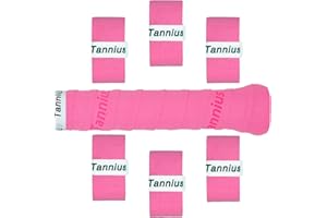 Tannius Tennis Racket Grip Tape, (6 or 9 Pack) Dry Feel Tennis Grips, Absorbent and Enhanced Tennis Overgrip