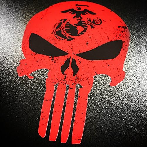 Punisher USMC Red- Sticker