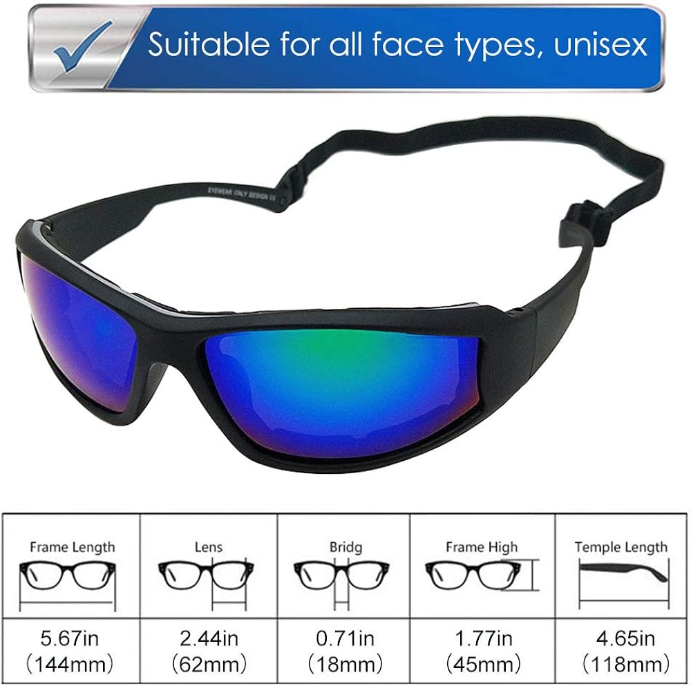 LUFF UV400 Outdoor Riding Glasses Sunglasses, Protect Your Eyes From Anti-Glare, Suitable For Cycling Running Fishing Golf (Green) - Image 5