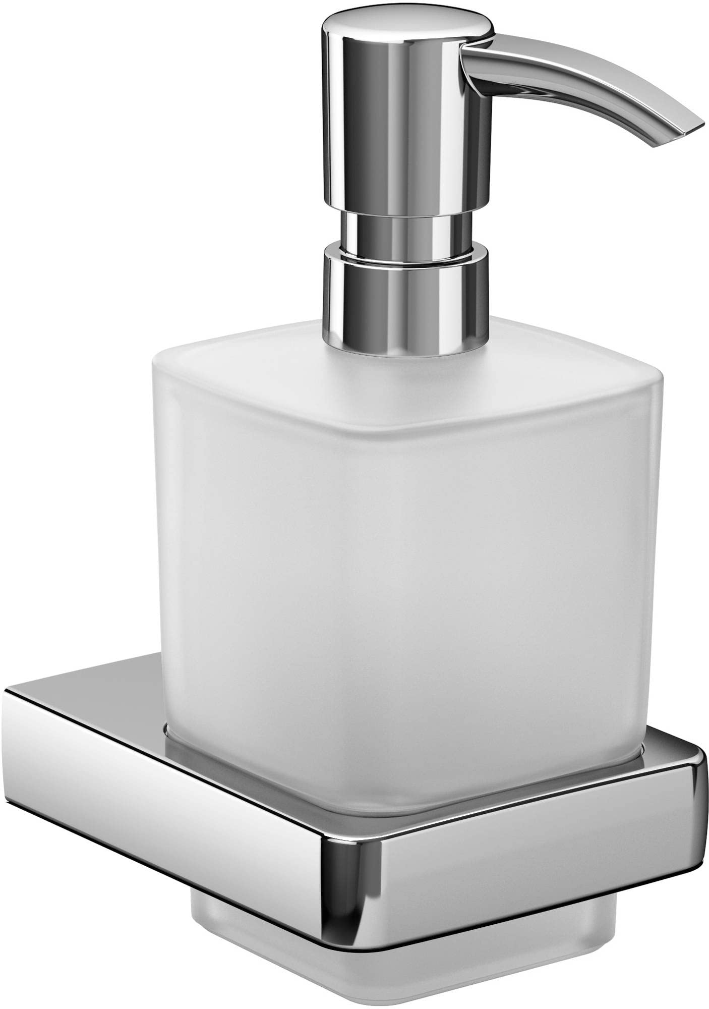 Emco Trend 22100101 Soap Dispenser for Liquid Soaps, Satin Glass, Capacity 155 ml, Bathroom Accessories, Wall Mounted, — image 1