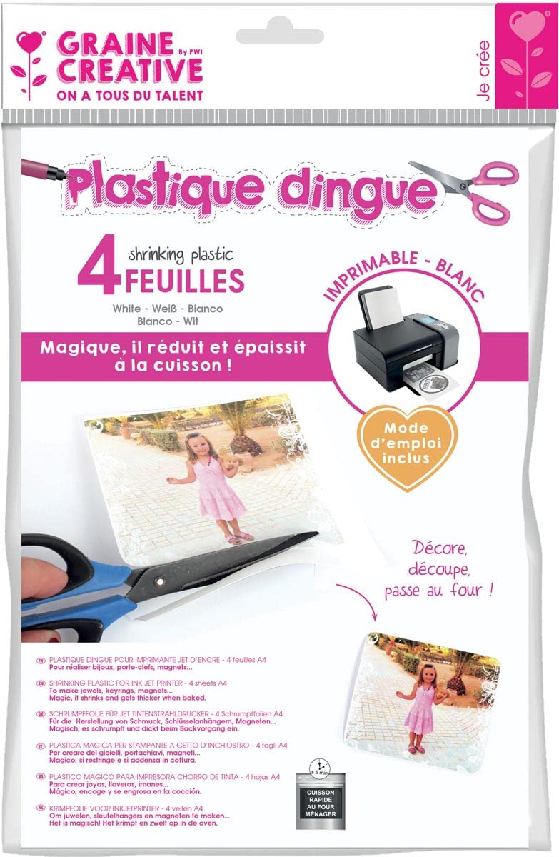 Shrinking plastic for ink jet printer - A4 - White
