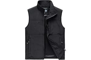 Hixiaohe Men's Causal Lightweight Outdoor Vest Fishing Travel Photo Safari Vest