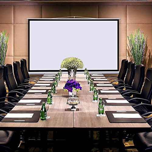 Gotobuy Portable 100" Projector 16:9 Projection Screen Tripod Pull-up w/ Stand 87 x 49" - Thumbnail 2