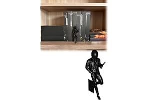 Novarellian Motorcycle Rider Gothic Decorate Bookend - Bad Boy Decor - Bookshelf with Book-Clip Base - Available in 3 Sizes (