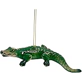 Alligator Christmas Ornament, Holiday Decor, Nautical Theme, 4.5 Inches