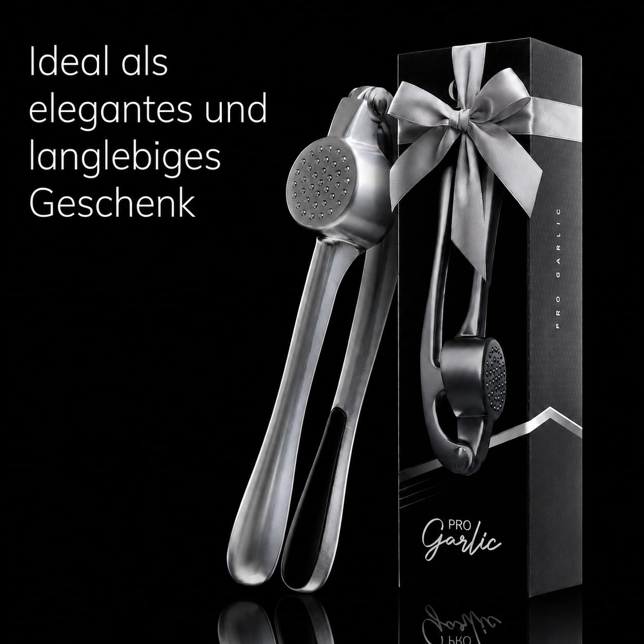 ProGarlic® - Premium Knoblauchpresse - Handlich & Leicht zu Reinigen - Zerkleinert Knoblauch & Ingwer Mühelos (Kein Schälen Nötig) - Extra Stark & Strapazierfähig 6