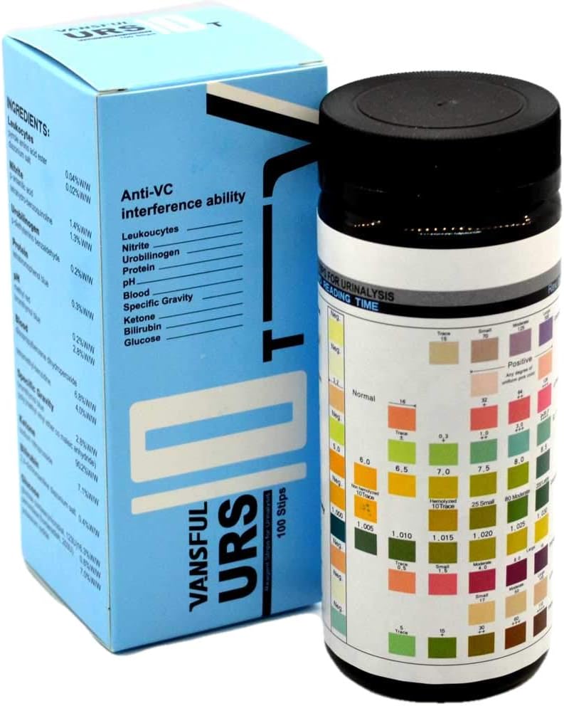 Cystitis Test Urine Infection Testing Strips by ALLTEST 10 Parameter Urine Dip Test (100 Test Strip Pack) for Blood Protein - Image 3