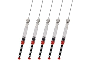 Asvine 5 Pack Fountain Pen Ink Syringe Filler, Spring Converter with Removable Blunt Needle Tip