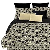 Veratex Flower Skull Queen Comforter Set, Multi