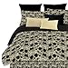 Veratex 439957 Soft Luxury Youth 100% Polyester Shell Fully Reversible 3-Piece Modern Flower Skull Comforter Set, Full Size, Multicolor
