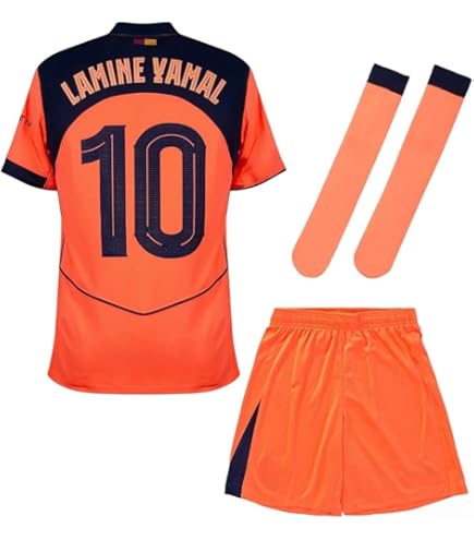 Amazon.com: Lamine Yamal #10 Men's Soccer Jersey Fan Edition