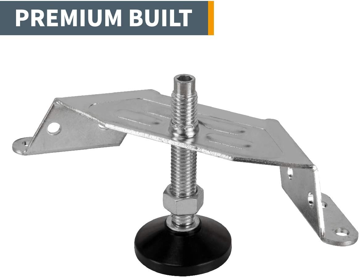 POWERTEC 71157 Adjustable Corner Bracket Furniture Leveling Feet with Non-Marring Leveler Pads - Image 3
