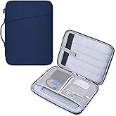 Laptop Carrying Sleeve Compatible with Apple MacBook Air 15 inch M4 M3 M2 chip A3241 A3114 A2941 2025-2023,15" Microsoft Surface Laptop 6/5/4/3 Protective Case, Computer Waterproof Traveling Bag- Blue