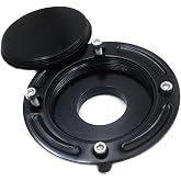 Suzuki Motorcycle Black Keyless Gas Cap - Twist Off Fuel Tank Cap For GSX-R 600/750/1000 &amp; Hayabusa/SV 650/TLR 1001R