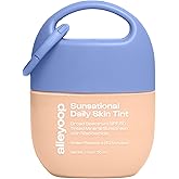 Alleyoop Sunsational Tinted Moisturizer SPF 50 for Face Broad Spectrum – 100% Mineral Face Sunscreen with Jojoba, Hydrating & Soothing Tinted Sunscreen, Vegan & Cruelty-Free (Gleam)