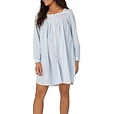 Eileen West Queen Anne’s Lace Womens Sleepwear & Loungewear – Heirloom Dream Collection - 100% Cotton Long Sleeve Short Robe