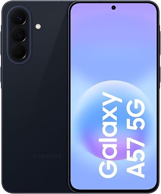 Galaxy A57 5G, 128GB, Móvil Fino con IA, 8GB, Gran Angular 50MP, Autonomía 2 Días, Batería 5000mAh, IP68, Garantía del Fabricante 3 Años + 1 Año Extra, Color Azul Oscuro (Versión Española)