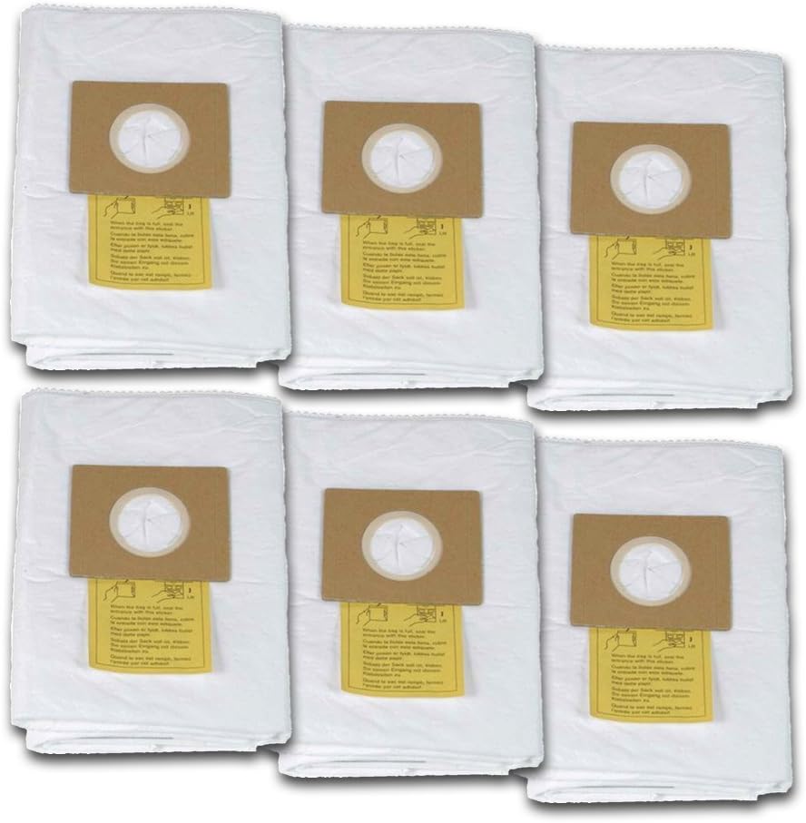 Wunderbag Universal High Capacity Pre-Filters for Wet Dry Vacuums, 6-Pack