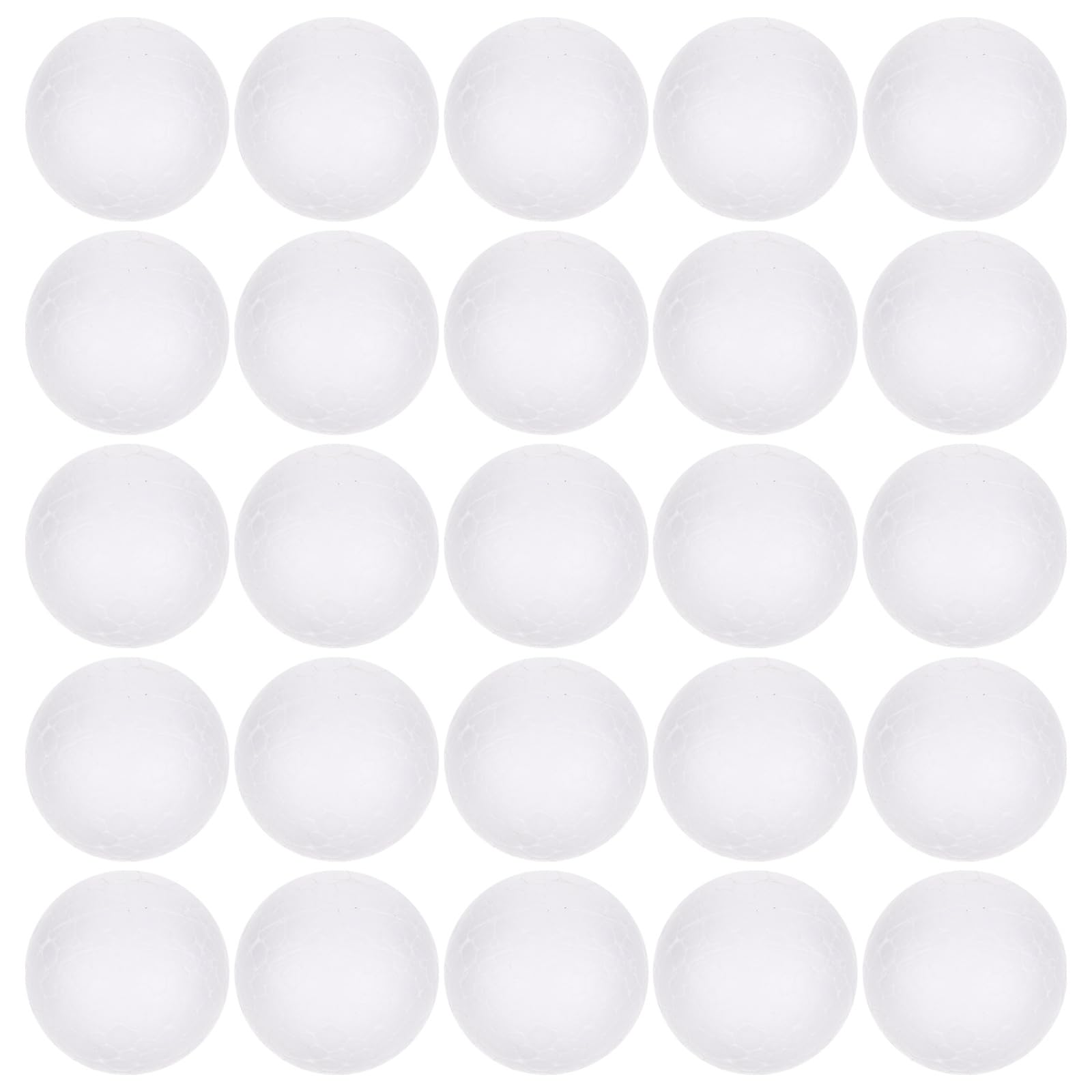 Garneck 150pcs Polystyrene Balls 2.5cm Balls White Foam Balls DIY Christmas Tree Balls Easter Crafts White Baubles Wedding Party Ornaments Vase Filler Decor Solar System Model Craft Foam