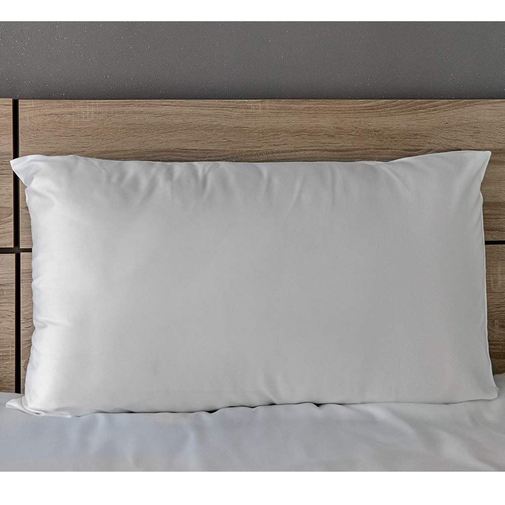 Provence - Egyptian Cotton 500 Thread Count Pillowcase Classic, 50x75 cm, Luxury Bedding Made in Portugal, White, Set of 2