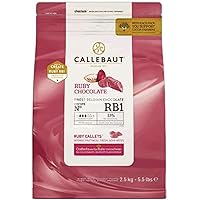 Callebaut Ruby Couverture Chocolate Callets | Recipe RB1 | Crafted from the Ruby Cocoa Bean, No Colourants, No Fruit…