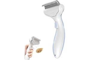 VVWVVW Undercoat Shedding Brush for Dogs & Cats – Professional Deshedding & Dematting Tool – Grooming Comb for Long Hair, German Shepherds & All Pets​