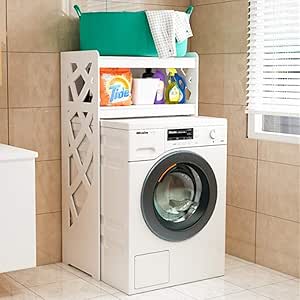 aseo estante de almacenamiento blanco