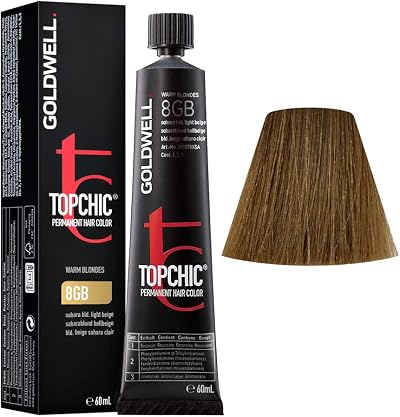 Goldwell Topchic Permanent Hair Color 8GB 60 ml Professional Shampoo Gray