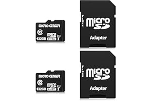 INLAND Micro Center 32GB Class 10 MicroSDHC Flash Memory Card with Adapter for Mobile Device Storage Phone, Tablet, Drone & F