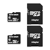 INLAND Micro Center 32GB Class 10 MicroSDHC Flash Memory Card with Adapter for Mobile Device Storage Phone, Tablet, Drone & Full HD Video Recording - 80MB/s UHS-I, C10, U1 (2 Pack)