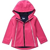 M2C Girls Hooded Fleece Lined Windproof Softshell Windbreaker Jacket
