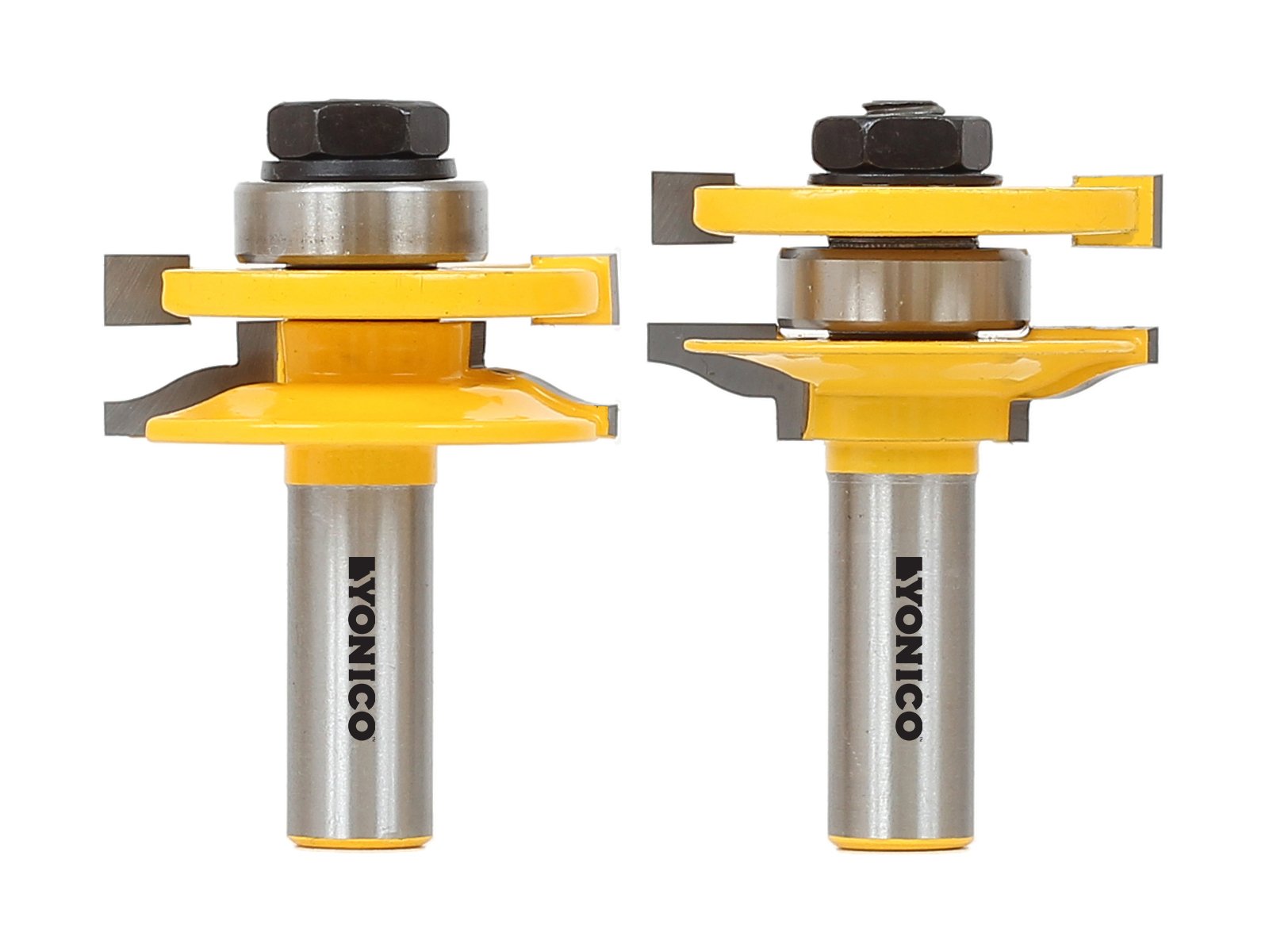 Yonico 12236-2 Bit Rail and Stile Router Bit Set, Ogee - Stock Size: 3/4" to 7/8" - 1/2" Shank โ image 1