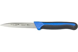 Sof-Tek, 3.5" Serrated Paring Knives, Soft Grip Handle, 2Pcs/Pk