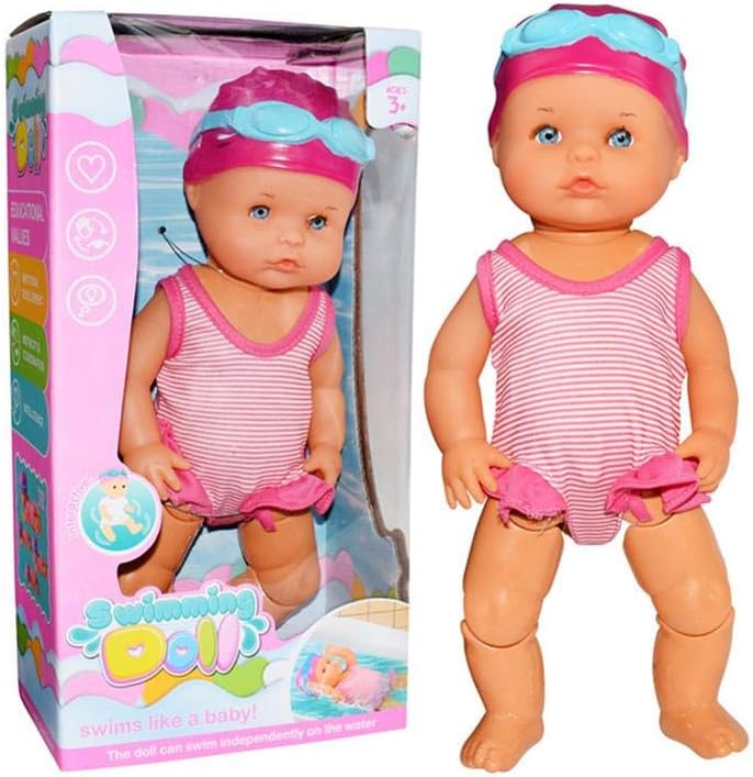 Schwimmpuppe Wasser Babypuppe Interaktive Schwimmpuppe Baby Puppe Mit Schwimm Funktion Wasserdichtes Badewannenspielzeug Fur Kinder Baby Ungeniessbare Mini Heimdekorationen Ohne Silikon Amazon De Kuche Haushalt