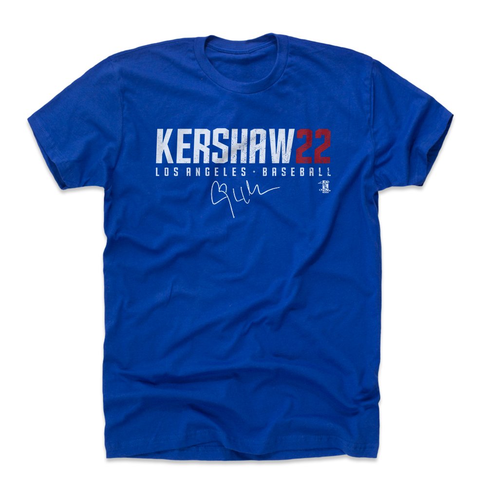 Best clayton kershaw blue jersey