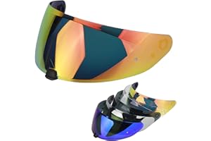 RIDLOG HJ-31 Shield Replacement Visor Fit for HJC i10 and i70, Tinted Motorcycle Helmet Visor Motorcycle Helmet Accessories (Red)