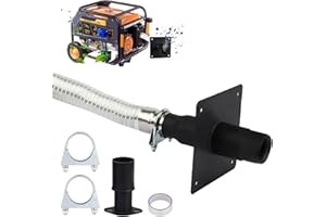 KURSTINCE 2024 Upgraded Generator Exhaust Extension Silencer kit with Insulated Through-Wall Mounting Plate Safe Vent Exhaust Reduce Noise by 53% Compatible With Firman H07552 Wh03242 Honda Eu6500is Eu7000is