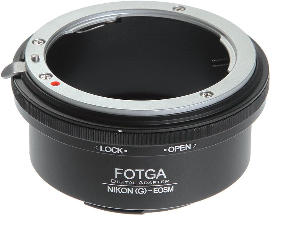 Lens Mount Adapter for Nikon G AF-S Mount lens to Canon EF-M EOS M M1 M2 M3 M5 M6 M10 M50 M100