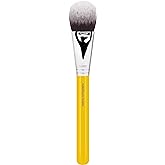 Bdellium Tools Professional Makeup Brush - Studio Series 968 BDHD Phase II Small Foundation/Contour - With Soft Synthetic Fibers, For Versatile Application & Blending (Yellow, 1pc)