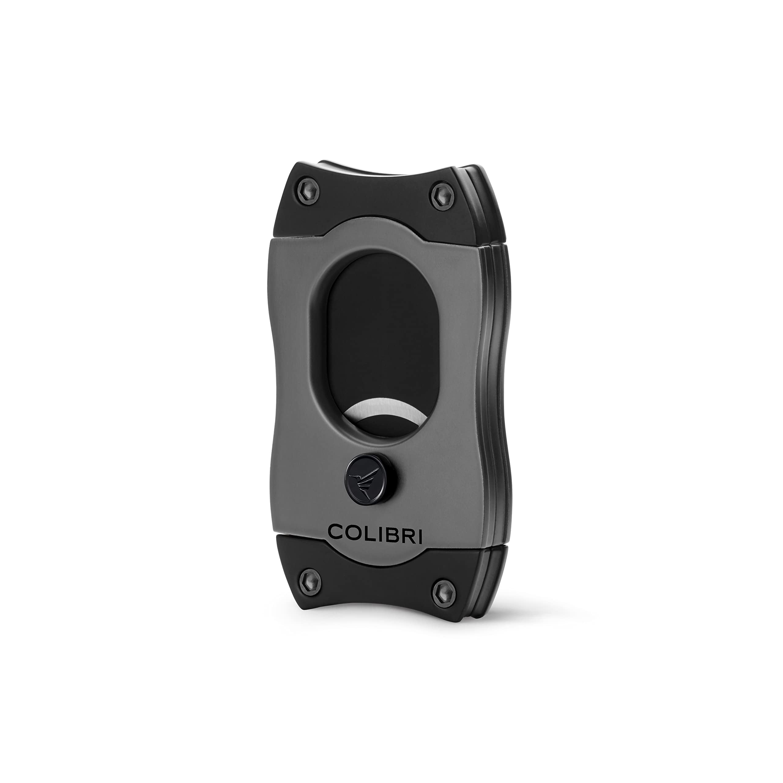 Colibri S-Cut Cigar Cutter - Classic Straight Cut - Up-to 66 Ring Gauge Cigars - Ergonomic Design - Non-Stick Coating - Spring Loaded Release Mechanism - Includes Nice Gift-Box