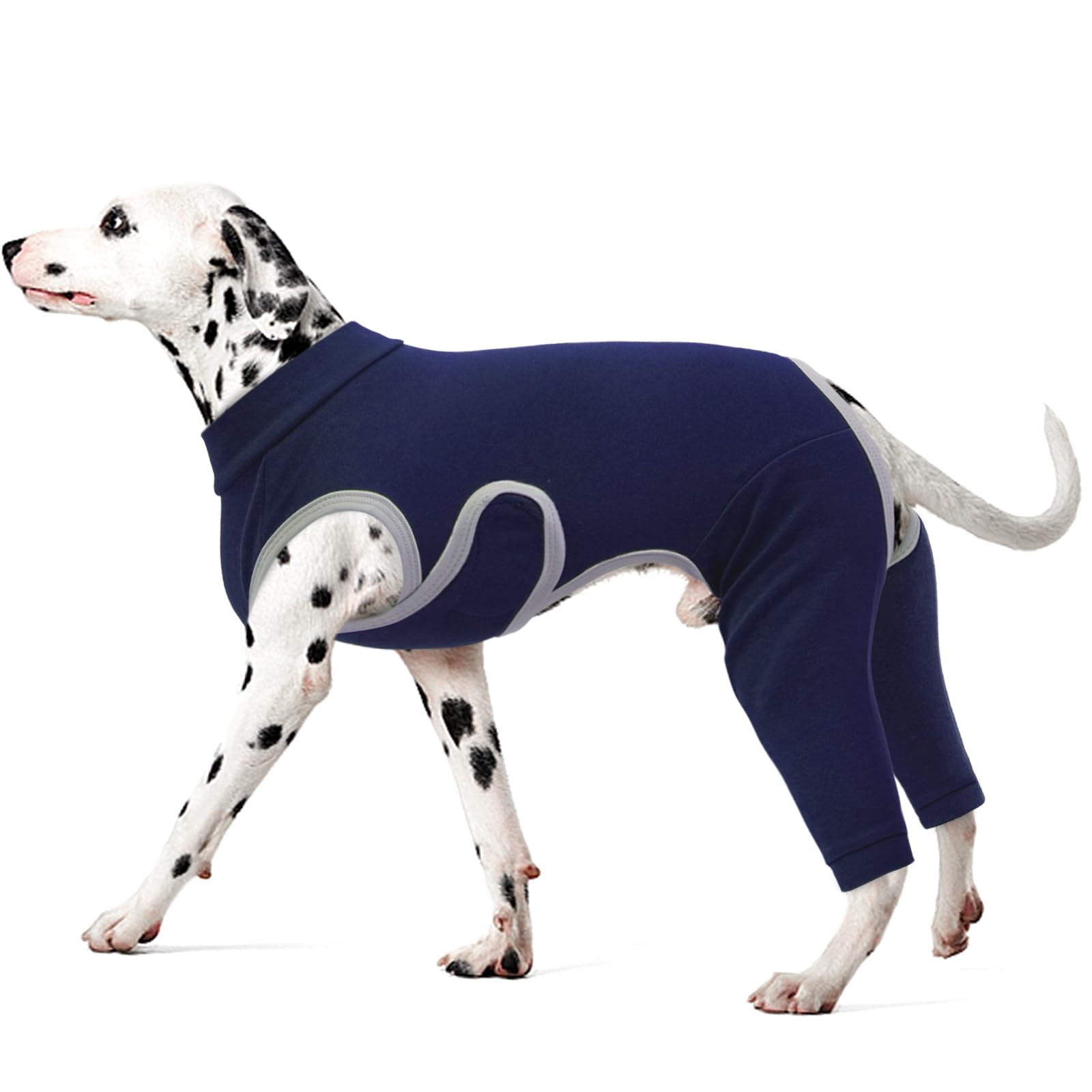 Photo 1 of Kuoser Dog Surgery Recovery Suit, Professional Dog Surgical Suit for Back Legs, Soft Dogs Recovery Sleeve to Prevent Licking Biting Wounds, Dogs Onesie After Surgery Elbow Protector, Blue 3XL
