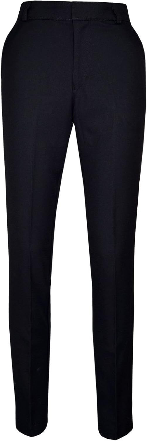 black slim fit school trousers