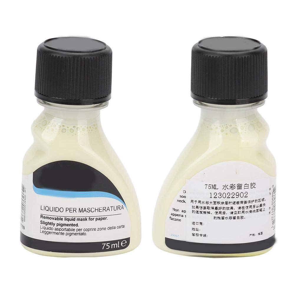Masking Fluid For Watercolour Painting, Liquid Masking Fluid, 75mL Watercolor Medium Pigment Covering Liquid Watercolor Painting Mediums for Painter Enthusiast