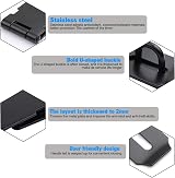 TERF Heavy Duty Hasp and Staple Set 190mm Black Security Door Latch view 4