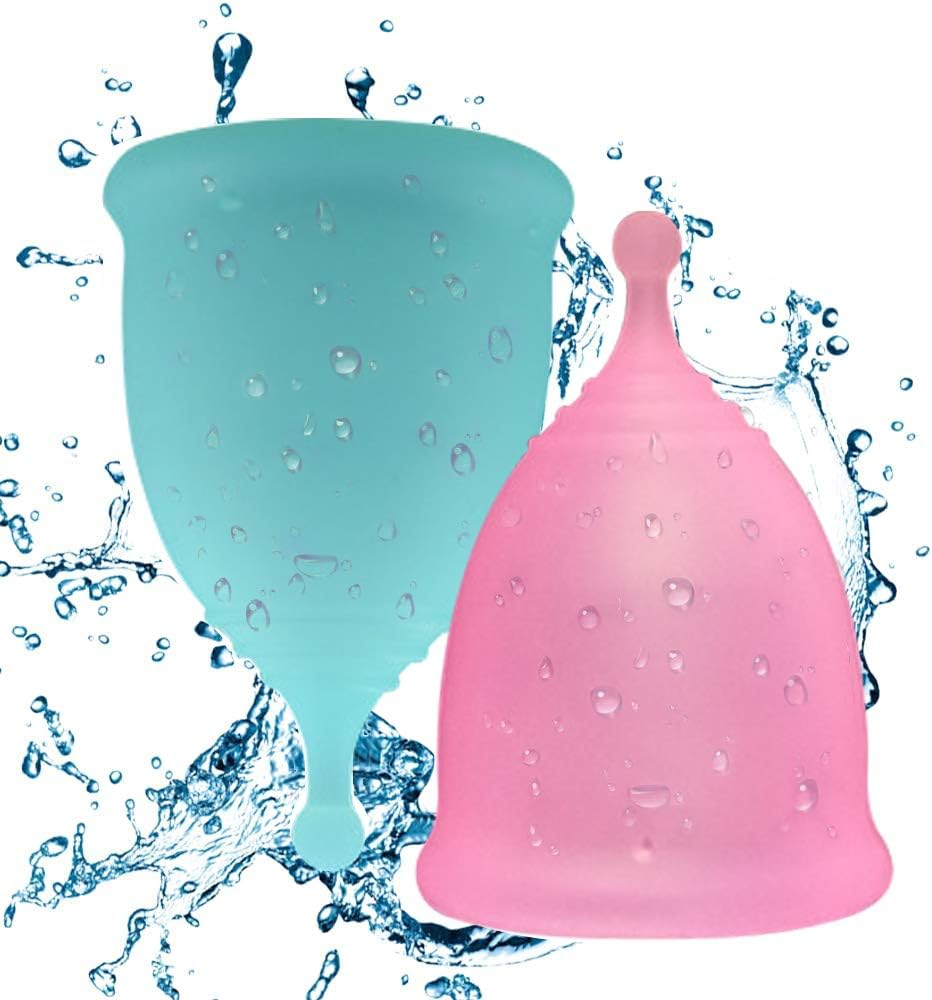 EcoBlossom Menstrual Cup - Set of 2 Reusable Period Cups - Complementary Carry Bag: Health & Personal Care