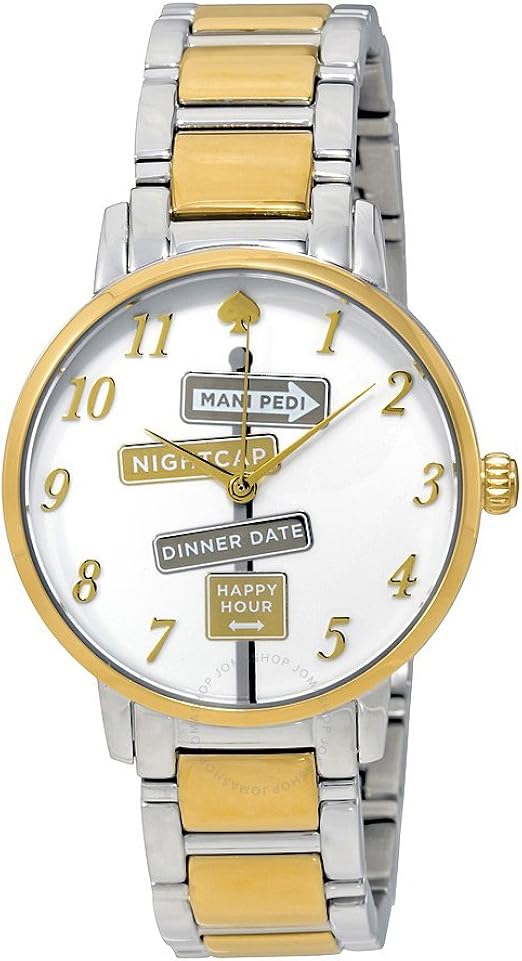 Amazon Com Kate Spade Ksw1129 Ladies Gramercy Two Tone Steel Bracelet Watch Watches