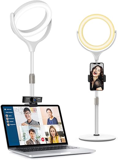 Evershop 8'' Ring Light For Laptop Video Conferencing