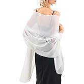 FURTALK Chiffon Shawl Wraps for Women Evening Dresses Soft Scarf Formal Wedding Bridal Scarves