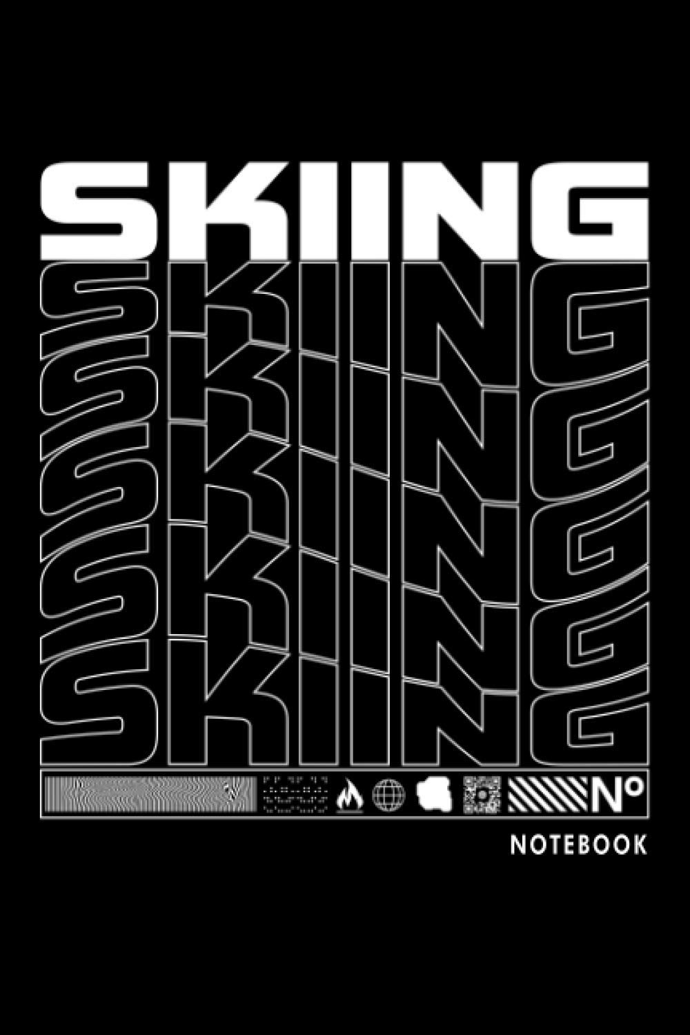 Skiing Notebook: Cool Skiing Notebook Journal Blank Lined 6x9 120 Pages